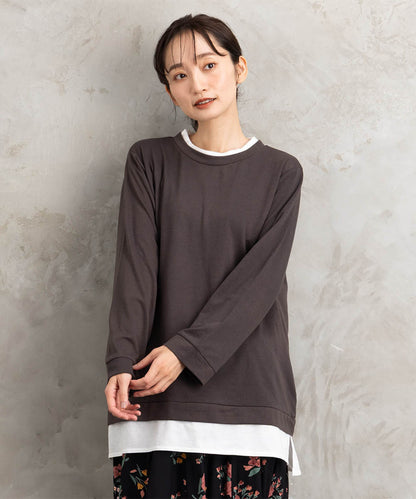 【sabstreet bis】【web限定】カットソー切り替えプルオーバー