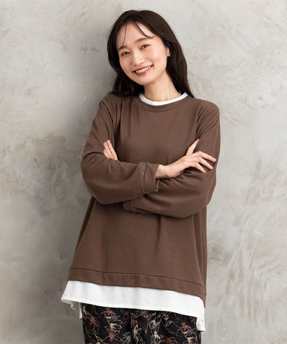 【sabstreet bis】【web限定】カットソー切り替えプルオーバー