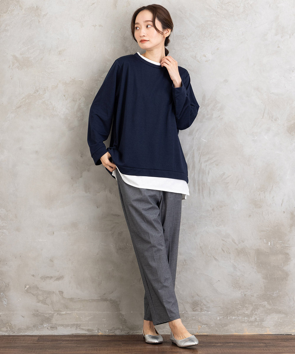 【sabstreet bis】【web限定】カットソー切り替えプルオーバー