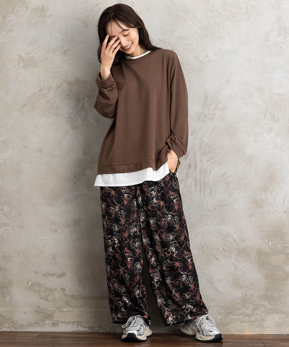 【sabstreet bis】【web限定】カットソー切り替えプルオーバー