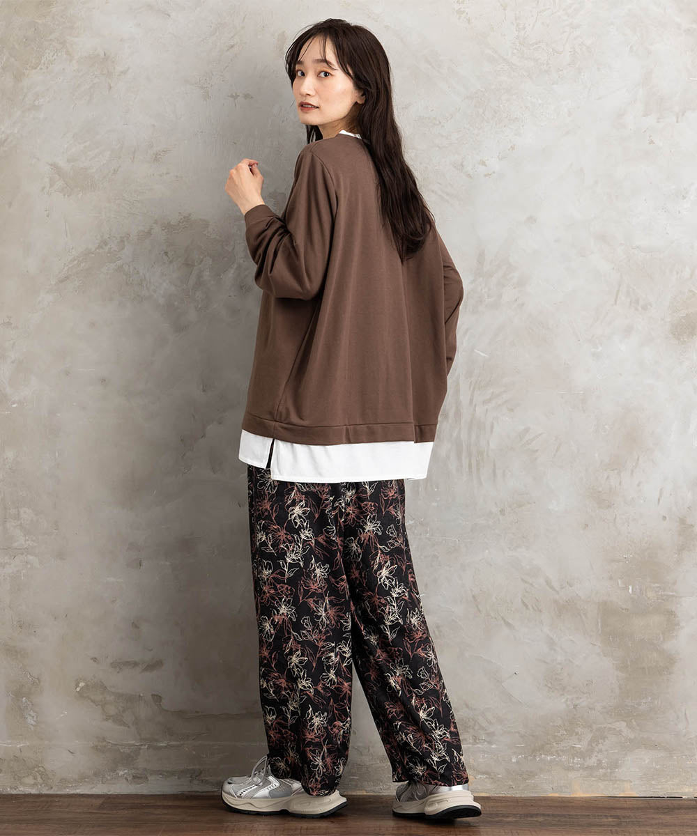 【sabstreet bis】【web限定】カットソー切り替えプルオーバー