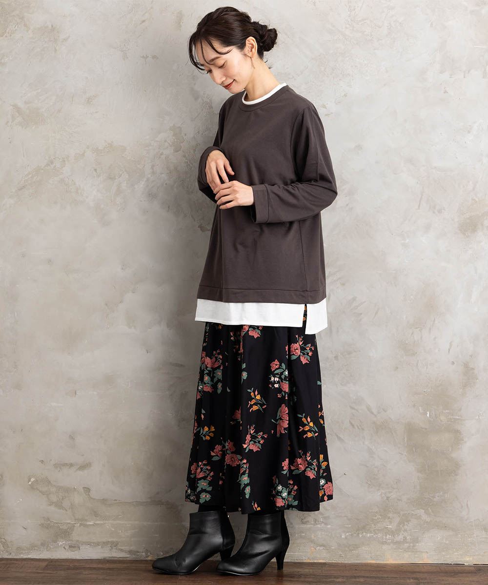 【sabstreet bis】【web限定】カットソー切り替えプルオーバー