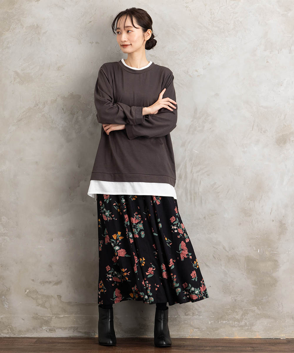 【sabstreet bis】【web限定】カットソー切り替えプルオーバー