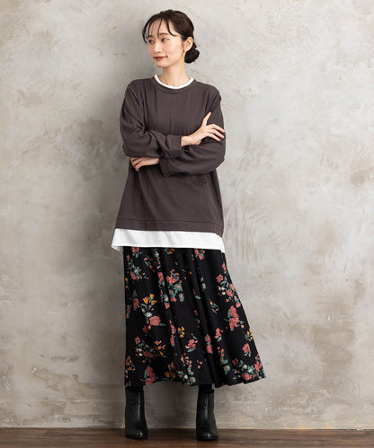 【sabstreet bis】【web限定】カットソー切り替えプルオーバー