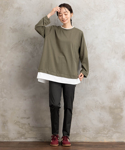 【sabstreet bis】【web限定】カットソー切り替えプルオーバー