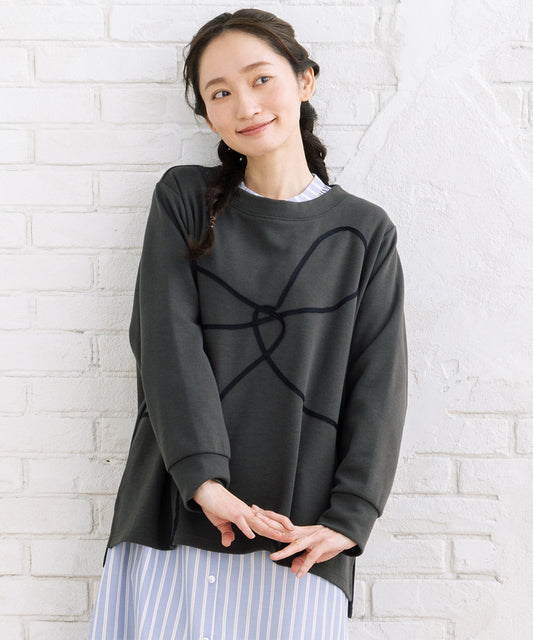 【sabstreet bis】【web限定】 コードエンブロイダリープルオーバー