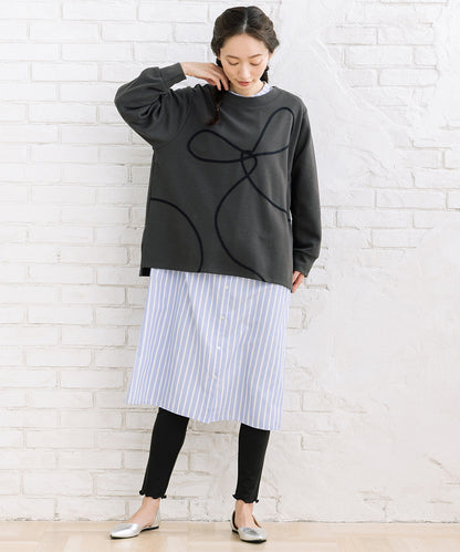 【sabstreet bis】【web限定】 コードエンブロイダリープルオーバー