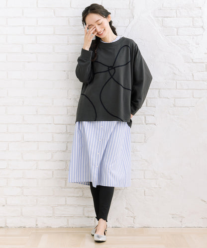 【sabstreet bis】【web限定】 コードエンブロイダリープルオーバー