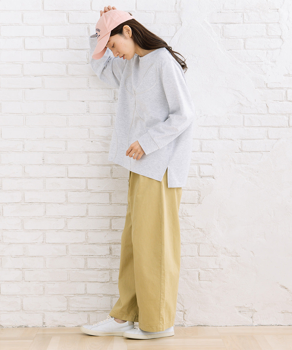 【sabstreet bis】【web限定】 コードエンブロイダリープルオーバー