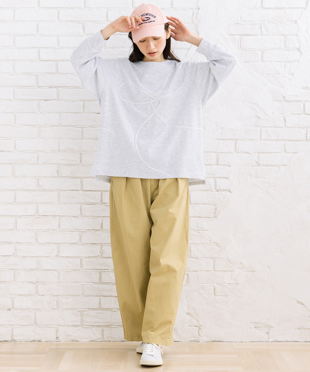 【sabstreet bis】【web限定】 コードエンブロイダリープルオーバー