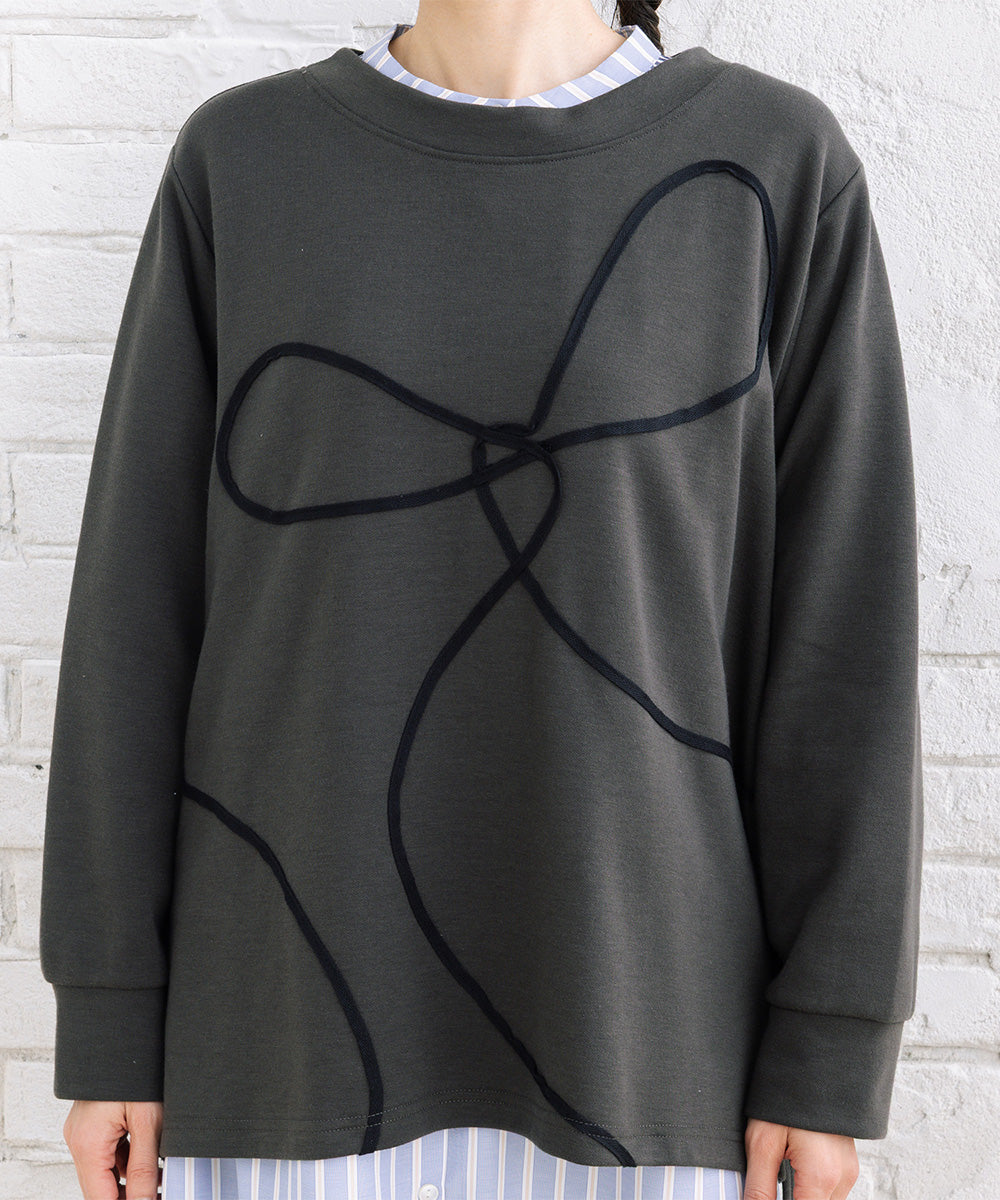 【sabstreet bis】【web限定】 コードエンブロイダリープルオーバー