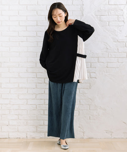 【sabstreet bis】【web限定】 サイド切り替えプルオーバー