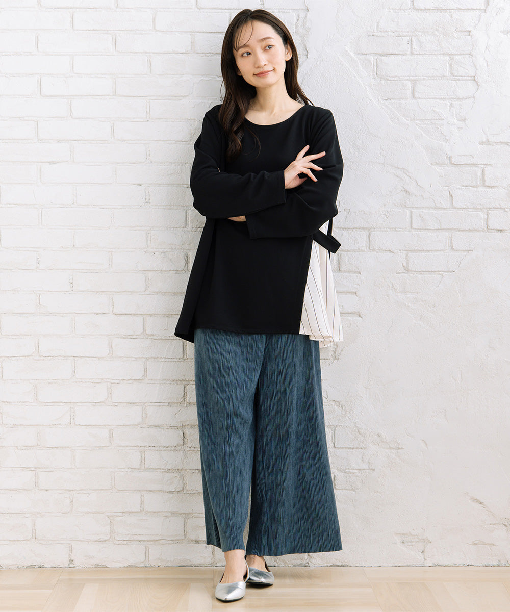 【sabstreet bis】【web限定】 サイド切り替えプルオーバー