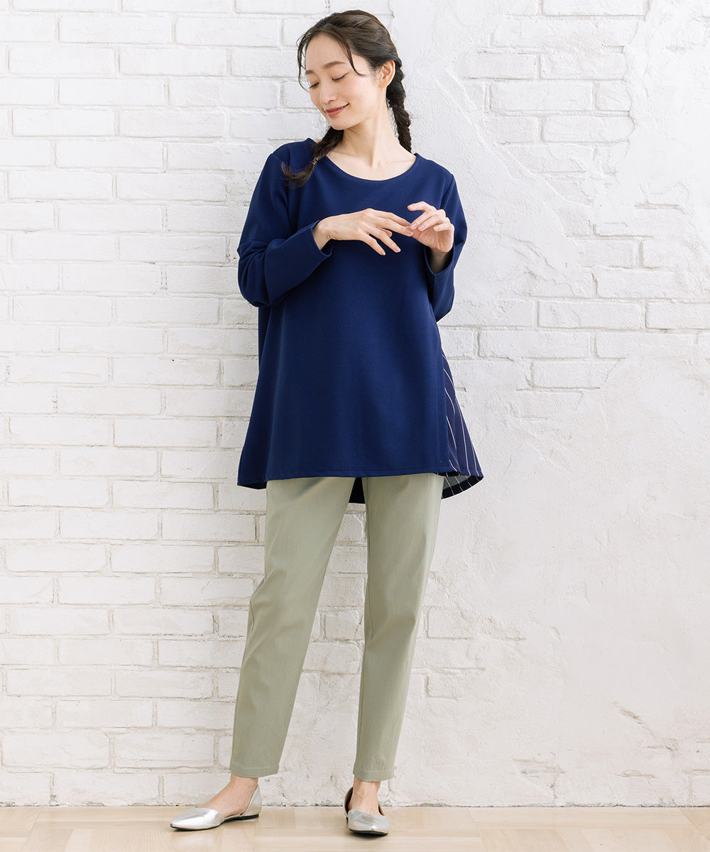 【sabstreet bis】【web限定】 サイド切り替えプルオーバー