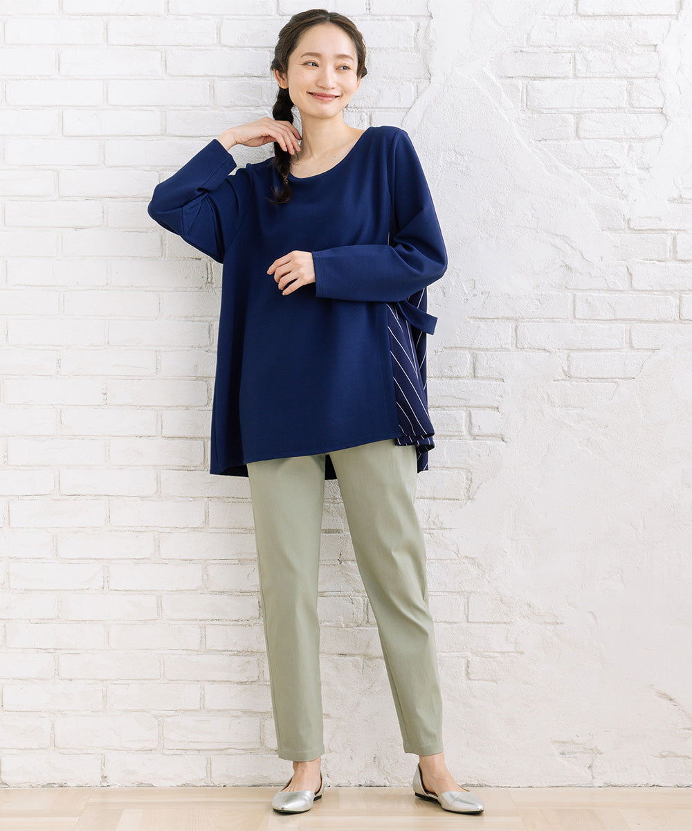 【sabstreet bis】【web限定】 サイド切り替えプルオーバー