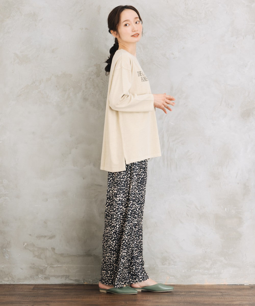 【sabstreet bis】【web限定】 ピグメント加工ロゴロンT