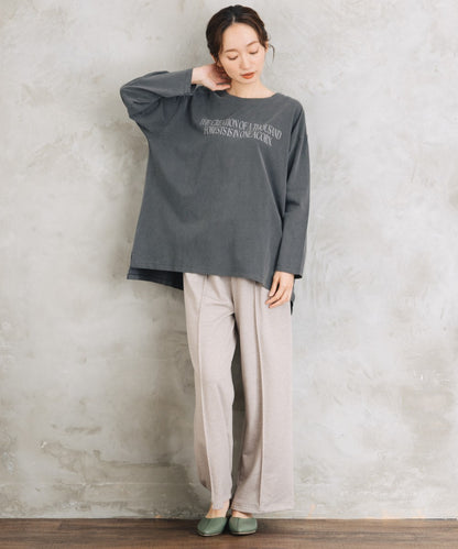 【sabstreet bis】【web限定】 ピグメント加工ロゴロンT