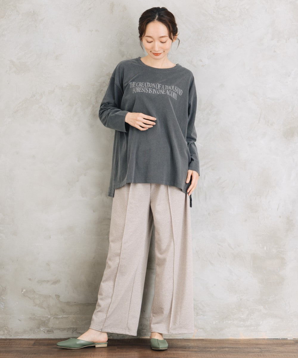 【sabstreet bis】【web限定】 ピグメント加工ロゴロンT