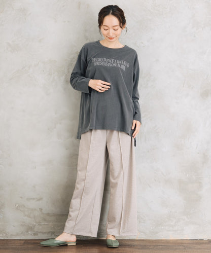 【sabstreet bis】【web限定】 ピグメント加工ロゴロンT