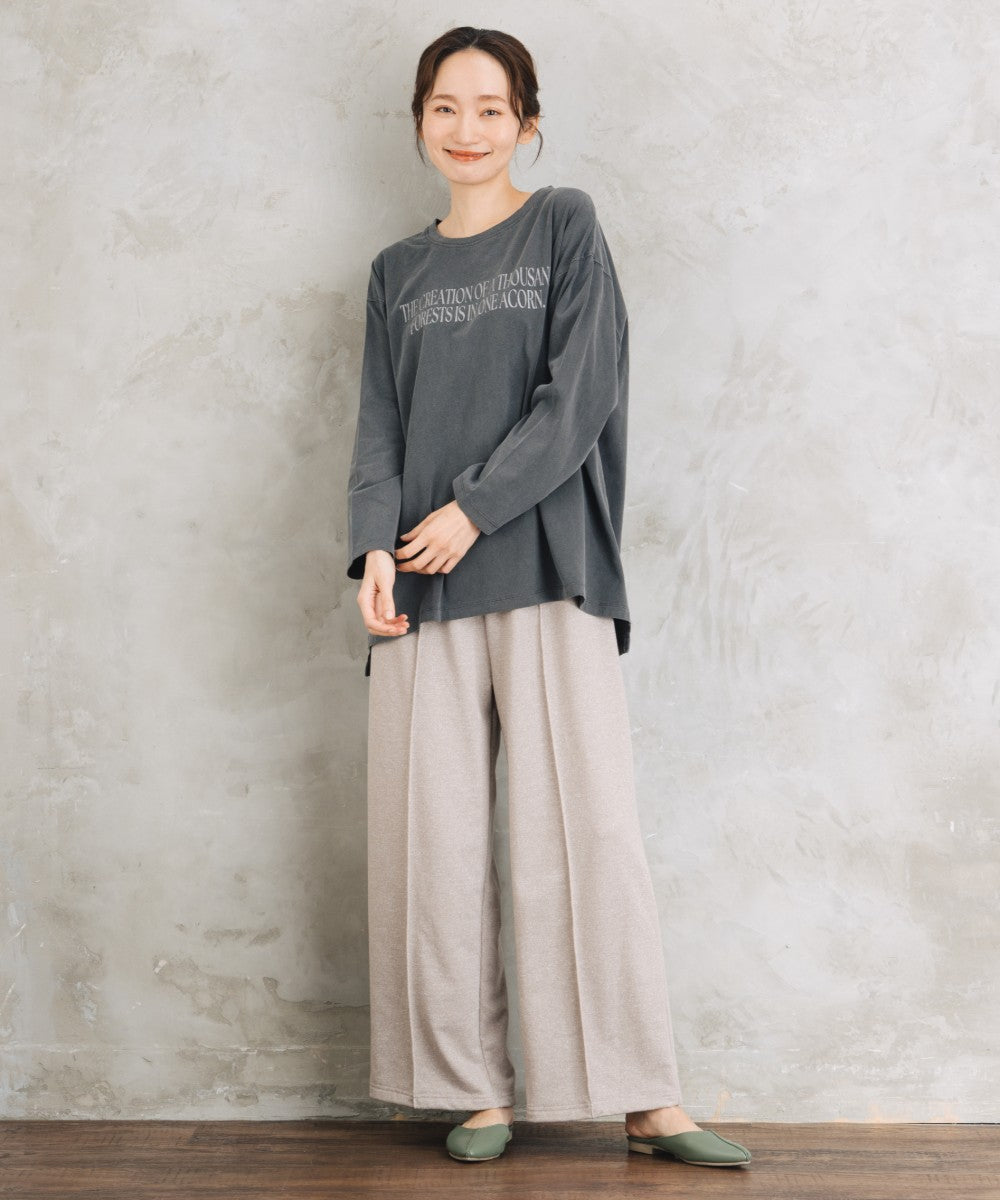 【sabstreet bis】【web限定】 ピグメント加工ロゴロンT