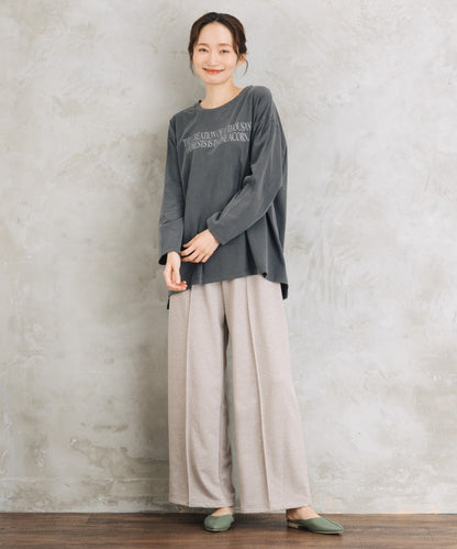 【sabstreet bis】【web限定】 ピグメント加工ロゴロンT
