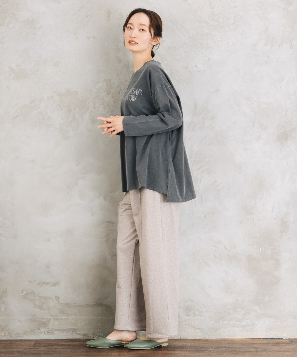【sabstreet bis】【web限定】 ピグメント加工ロゴロンT