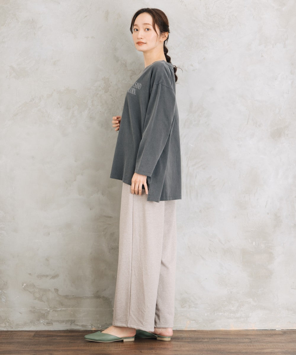 【sabstreet bis】【web限定】 ピグメント加工ロゴロンT