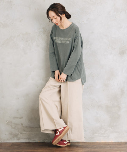 【sabstreet bis】【web限定】 ピグメント加工ロゴロンT
