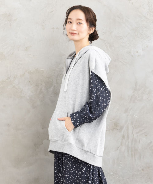 【sabstreet bis】【web限定】15号(3L) 裏毛フーディーベスト