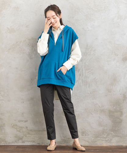 【sabstreet bis】【web限定】15号(3L) 裏毛フーディーベスト