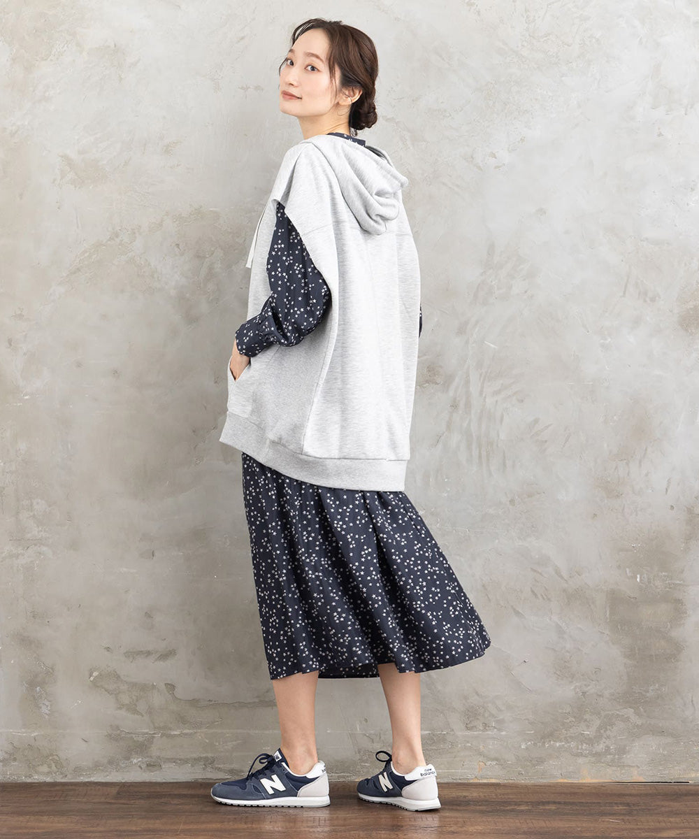 【sabstreet bis】【web限定】15号(3L) 裏毛フーディーベスト