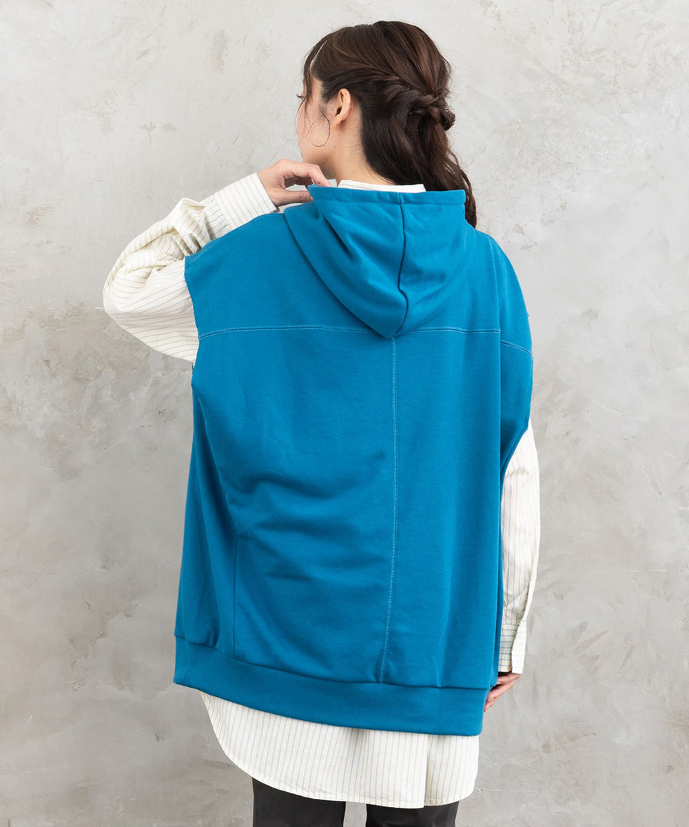 【sabstreet bis】【web限定】15号(3L) 裏毛フーディーベスト