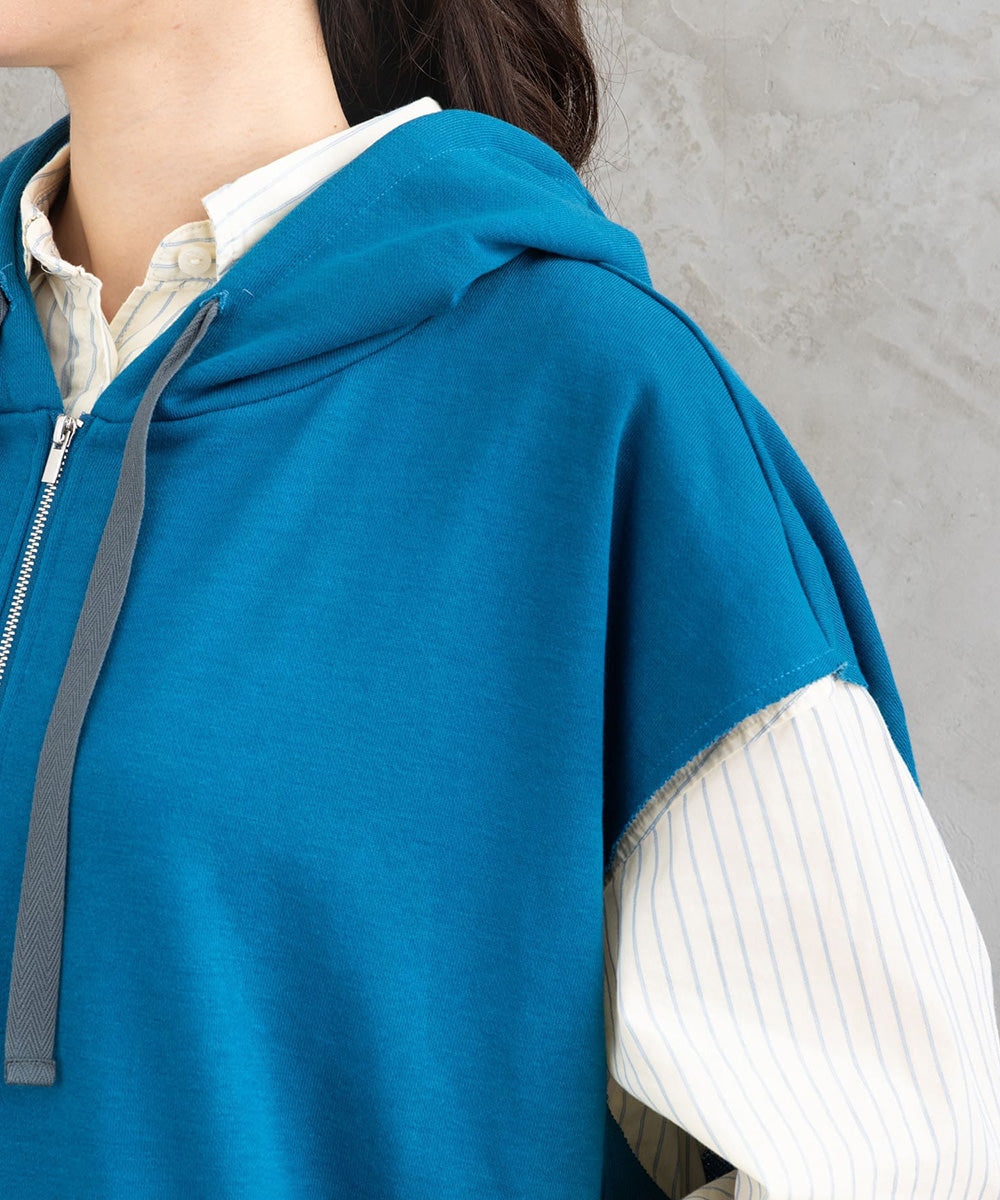 【sabstreet bis】【web限定】15号(3L) 裏毛フーディーベスト