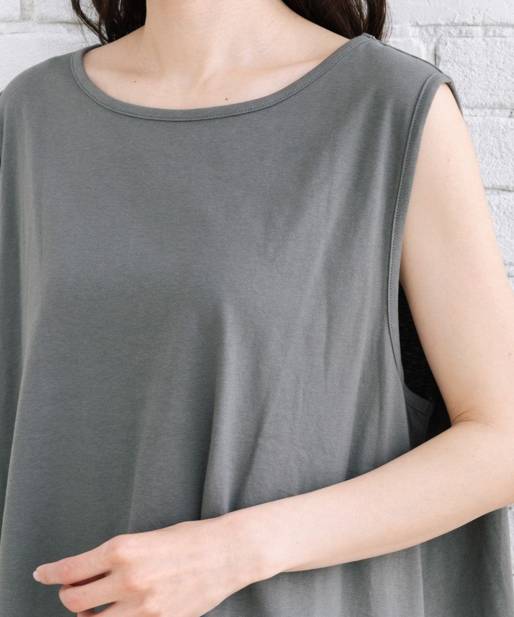 【sabstreet bis】【web限定】 裾刺繍レースタンクトップ