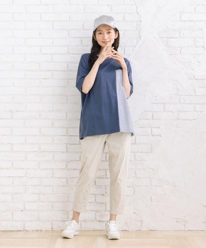 【sabstreet bis】【web限定】 クレイジーパターン切替カットソー