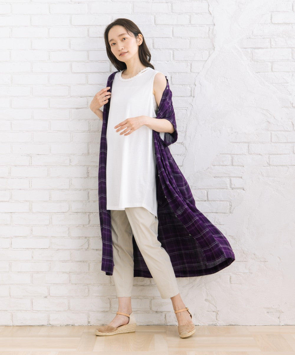 【sabstreet bis】【web限定】  (接触冷感)フラワーレースストラップタンクトップ【先行予約】