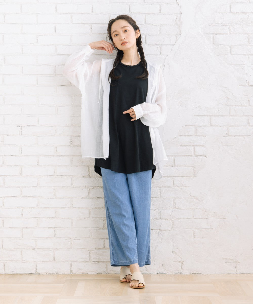 【sabstreet bis】【web限定】  (接触冷感)フラワーレースストラップタンクトップ【先行予約】