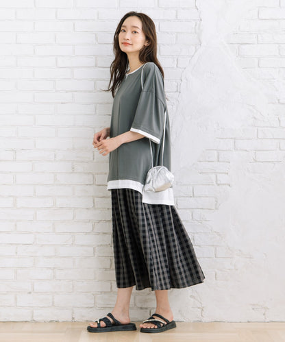 【sabstreet bis】【web限定】 【接触冷感】フェイクレイヤードカットソー【先行予約】