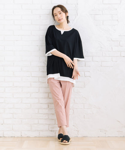 【sabstreet bis】【web限定】 【接触冷感】フェイクレイヤードカットソー【先行予約】