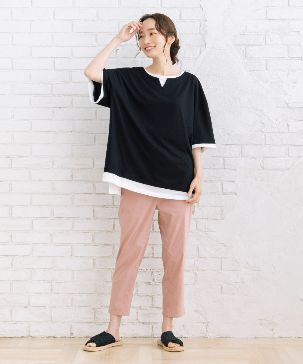 【sabstreet bis】【web限定】 【接触冷感】フェイクレイヤードカットソー【先行予約】