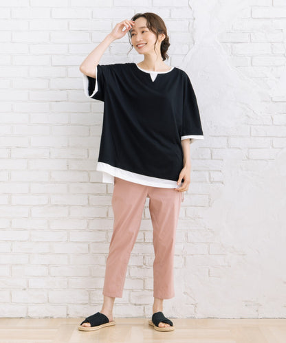 【sabstreet bis】【web限定】 【接触冷感】フェイクレイヤードカットソー【先行予約】