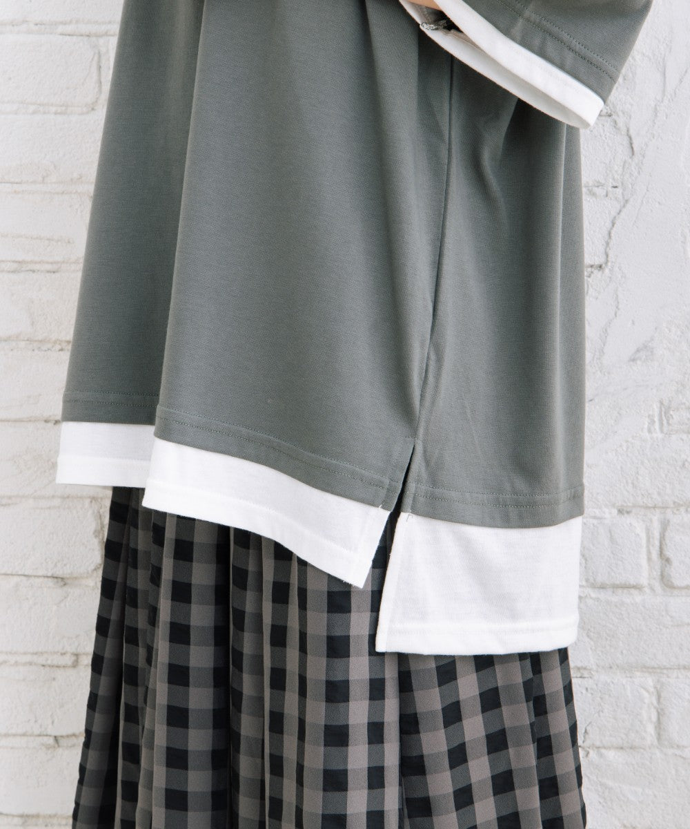 【sabstreet bis】【web限定】 【接触冷感】フェイクレイヤードカットソー【先行予約】