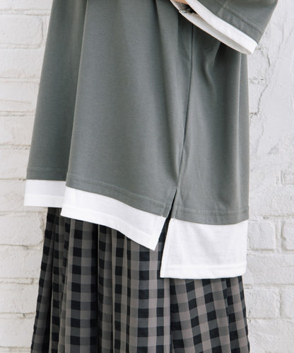 【sabstreet bis】【web限定】 【接触冷感】フェイクレイヤードカットソー【先行予約】