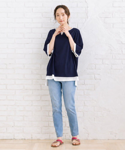 【sabstreet bis】【web限定】 【接触冷感】フェイクレイヤードカットソー【先行予約】