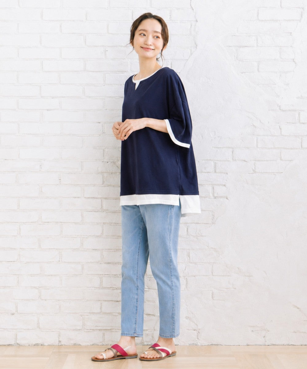 【sabstreet bis】【web限定】 【接触冷感】フェイクレイヤードカットソー【先行予約】