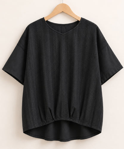 【sabstreet bis】【web限定】【接触冷感】 レース切替裾タックカットソー【先行予約】