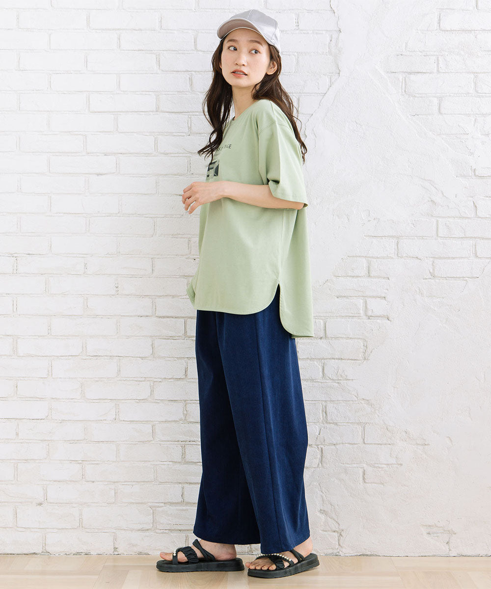 【sabstreet bis】【web限定】 【接触冷感・吸水速乾】モノクロプリントカットソー