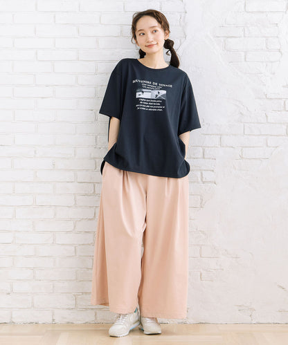 【sabstreet bis】【web限定】 【接触冷感・吸水速乾】モノクロプリントカットソー