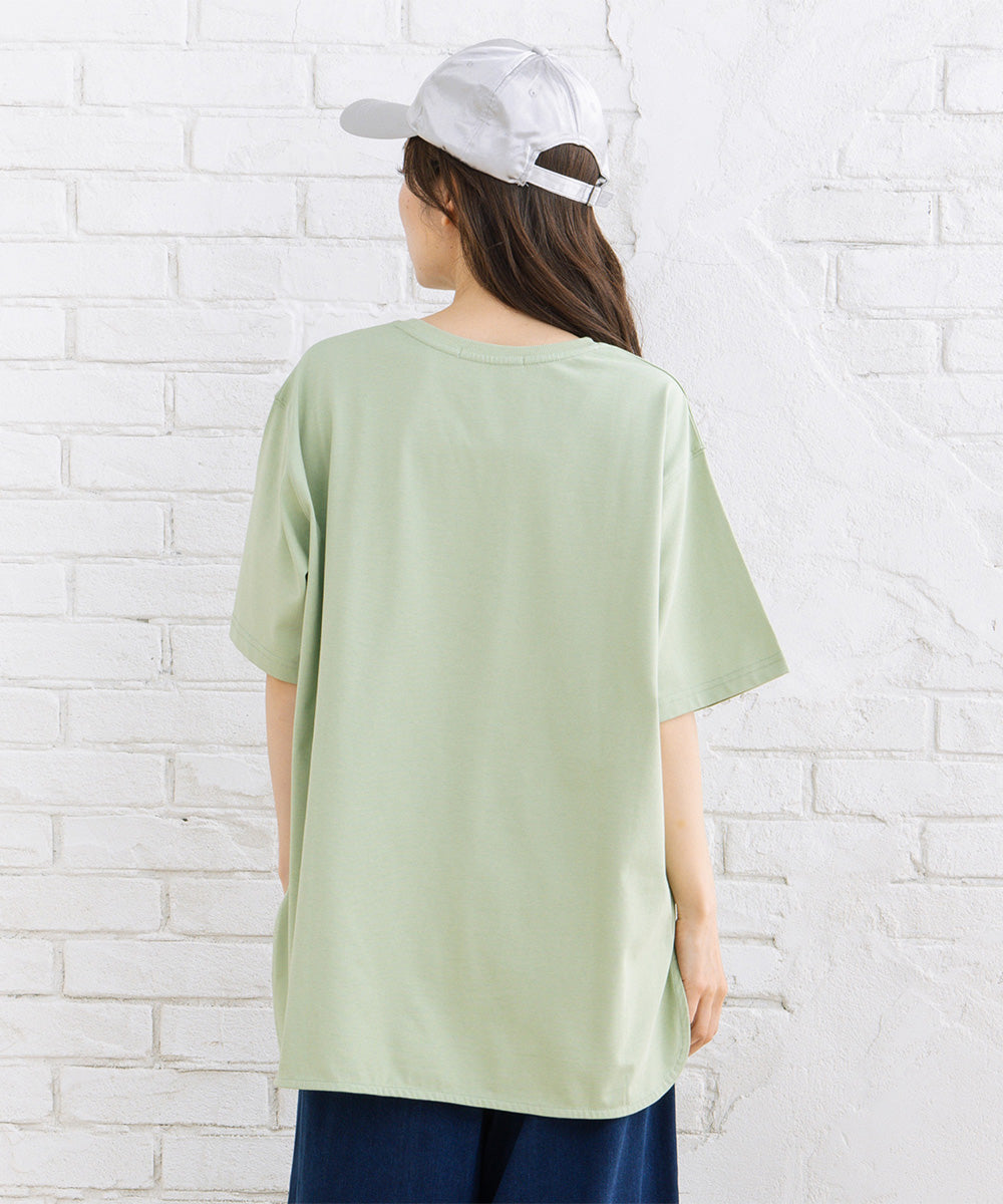 【sabstreet bis】【web限定】 【接触冷感・吸水速乾】モノクロプリントカットソー