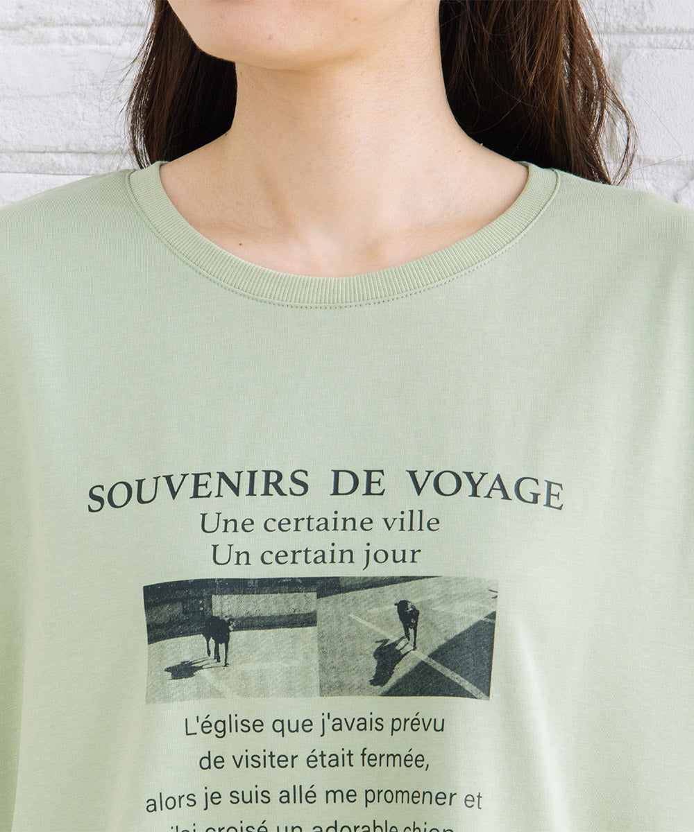 【sabstreet bis】【web限定】 【接触冷感・吸水速乾】モノクロプリントカットソー